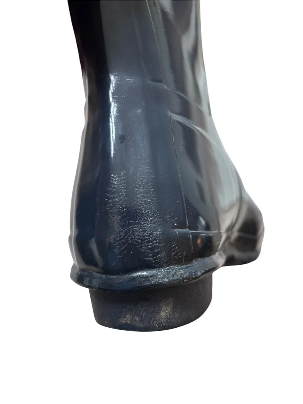 Hunter Original Tall Gloss Navy Wide Calf Rain Boots Women’s Size 9